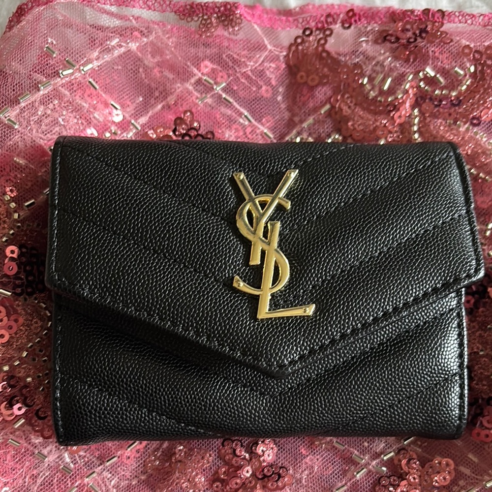 Black Quilted Leather Wallet